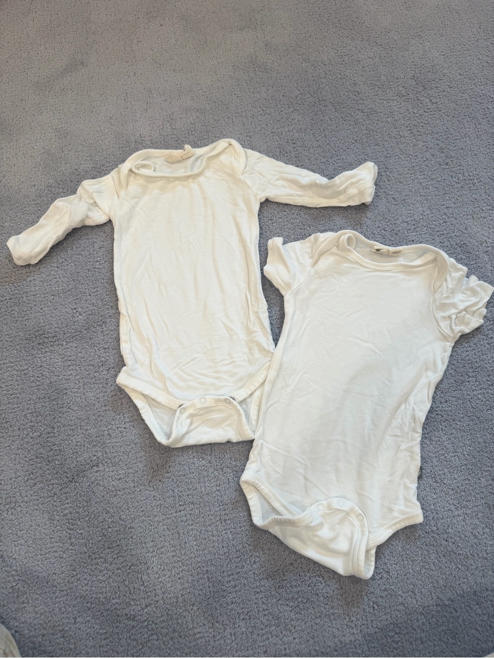 Kyte BABY White Short & Long Sleeve One-Piece Bodysuits